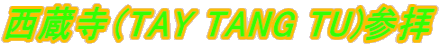 西蔵寺(TAY TANG TU)参拝
